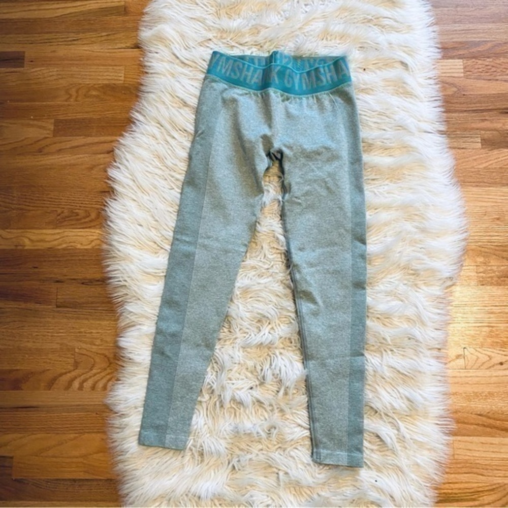 Gymshark Flex Low Rise Blue Green 7/8 Pant Leggings